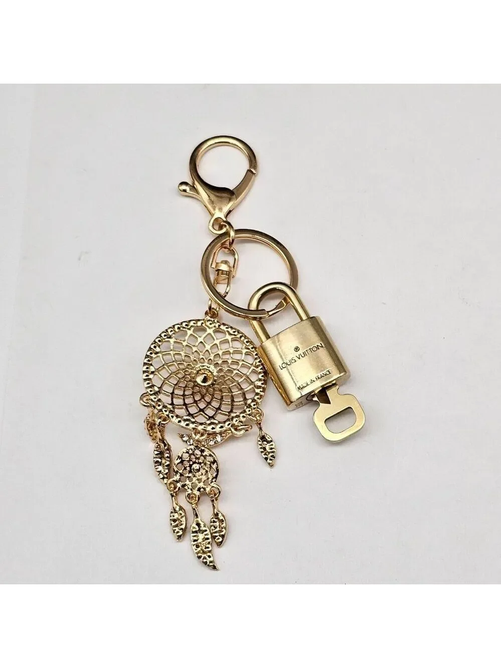 Authentic LV Gold Padlock 🔒Unbranded Keychain Charm for Louis Vuitton Bags